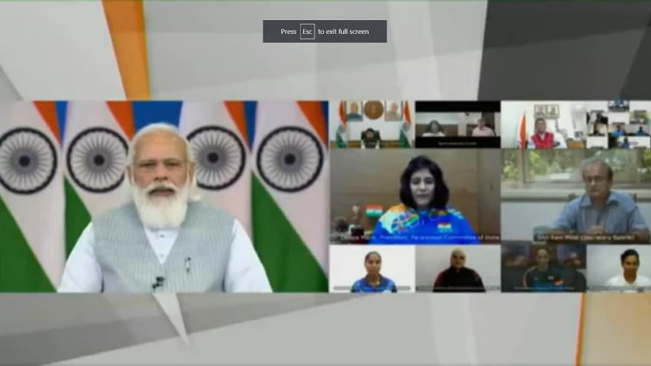 പാരാലിംപിക്സ് താരങ്ങളോട് സംവദിച്ച് പ്രധാനമന്ത്രി പാരാലിംപിക്സ് താരങ്ങളോട് സംവദിച്ച് പ്രധാനമന്ത്രി