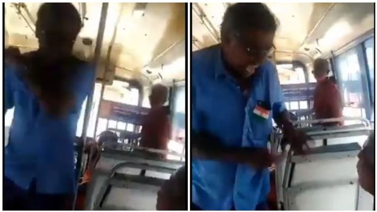 பெண் பயணியை செருப்பைக்கழற்றி அடிக்கப்பாய்ந்த அரசு பேருந்து ஓட்டுநர்... ஓசி டிக்கெட் அலட்சியமா..? பெண் பயணியை செருப்பைக்கழற்றி அடிக்கப்பாய்ந்த அரசு பேருந்து ஓட்டுநர்... ஓசி டிக்கெட் அலட்சியமா..?