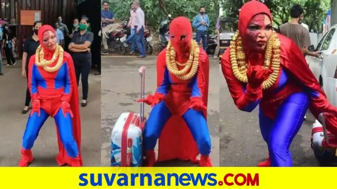 ಸ್ಪೈಡರ್ ವುಮನ್ ಆದ ರಾಖಿ ಸಾವಂತ್: ಇದೆಂಥಾ ವೇಷ ?