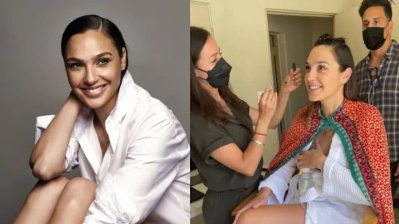 ഷൂട്ടിം​ഗ് സെറ്റിലിരുന്ന് മുലപ്പാല്‍ ശേഖരിക്കുന്ന 'വണ്ടര്‍വുമണ്‍'; ചിത്രം ഏറ്റെടുത്ത് ആരാധകര്‍