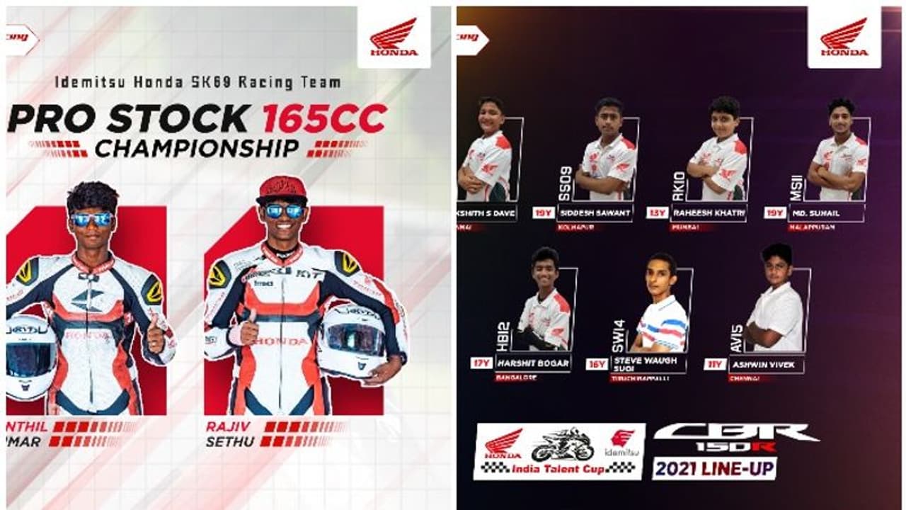 ദേശീയ റേസിംഗ് ചാമ്പ്യന്‍പ്പിനും ടാലന്‍റ് കപ്പിനുമുള്ള ലൈനപ്പുമായി ഹോണ്ട ടൂവീലേഴ്‍സ്