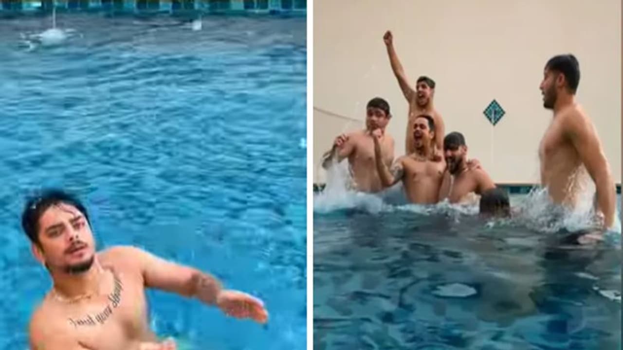 IPL से पहले इस तरह पूल में चिल करते दिखें MI के खिलाड़ी, क्रिकेट छोड़ खेला ये खेल IPL से पहले इस तरह पूल में चिल करते दिखें MI के खिलाड़ी, क्रिकेट छोड़ खेला ये खेल
