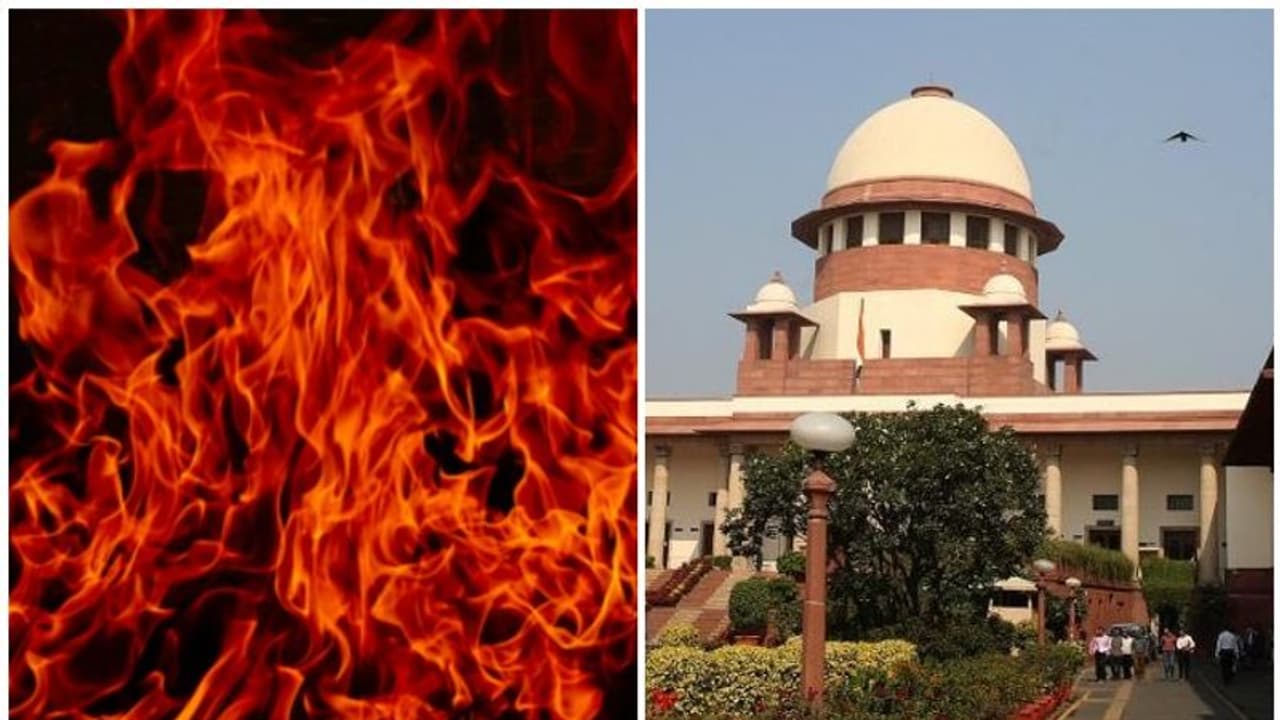 സുപ്രീംകോടതിക്ക് മുന്നിൽ തീ കൊളുത്തി മരിക്കാൻ ശ്രമിച്ച് ദമ്പതികൾ, ഭർത്താവ് മരിച്ചു