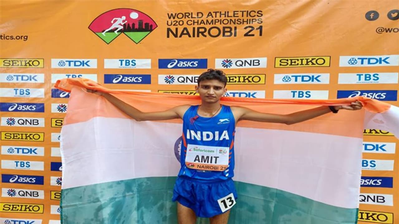 शानदार शनिवार: World Athletics U20 Championships में भारत के अमित ने 10,000 मीटर रेस वॉक में जीता सिल्वर मेडल शानदार शनिवार: World Athletics U20 Championships में भारत के अमित ने 10,000 मीटर रेस वॉक में जीता सिल्वर मेडल