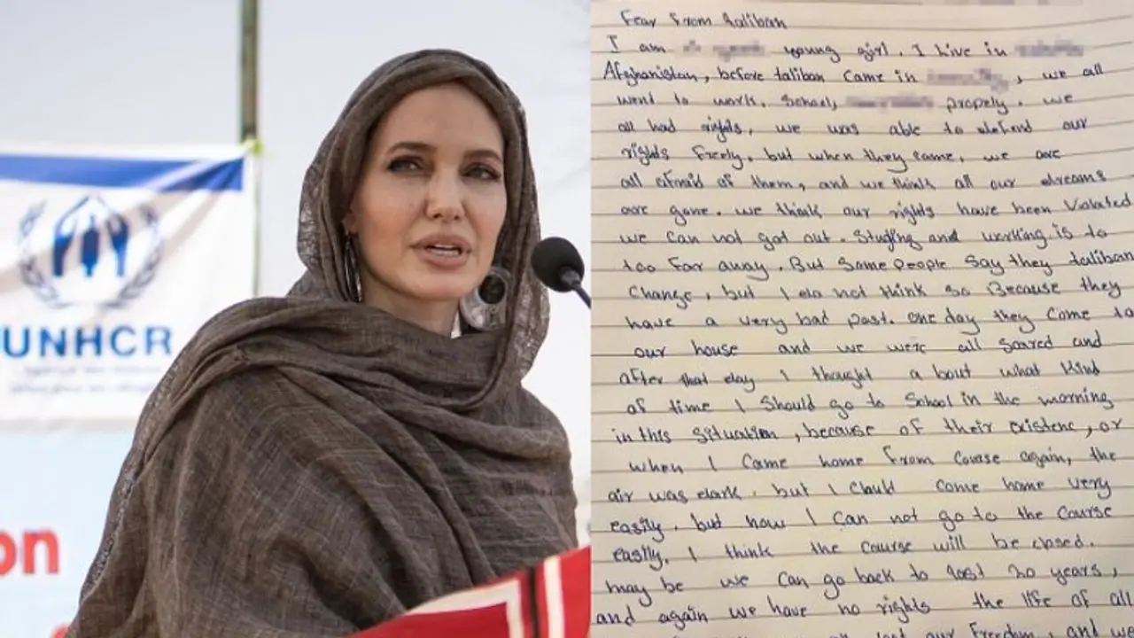 Angelina Jolie storms Instagram with debut post sharing Afghan girl's letter Angelina Jolie storms Instagram with debut post sharing Afghan girl's letter