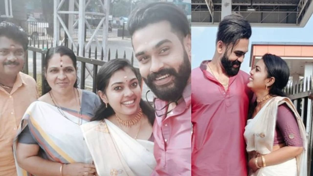 'ഒന്നിച്ചോണം'; ആദ്യ ഓണം ആഘോഷമാക്കി യുവയും മൃദുലയും