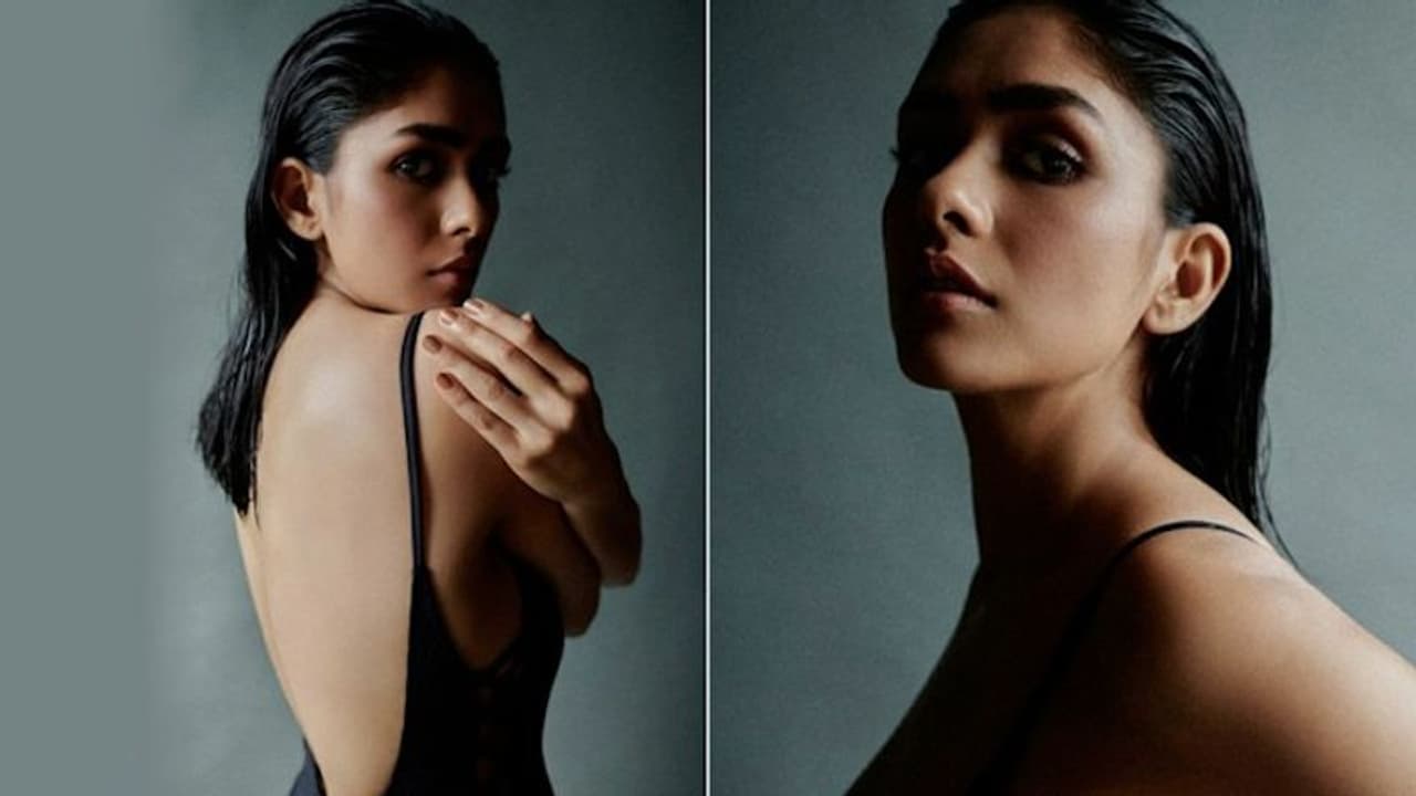Mrunal Thakur looks like a vision in classy black bodysuit (Pictures)