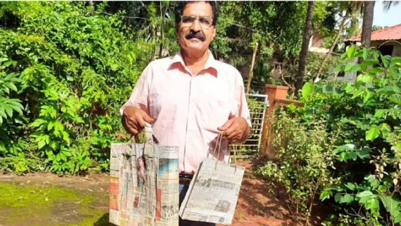 10 കിലോ വരെ കൊണ്ടുപോകാനാവുന്ന കടലാസ് ബാഗ്, പാലും മീനും വച്ചാലും നനയില്ല 10 കിലോ വരെ കൊണ്ടുപോകാനാവുന്ന കടലാസ് ബാഗ്, പാലും മീനും വച്ചാലും നനയില്ല