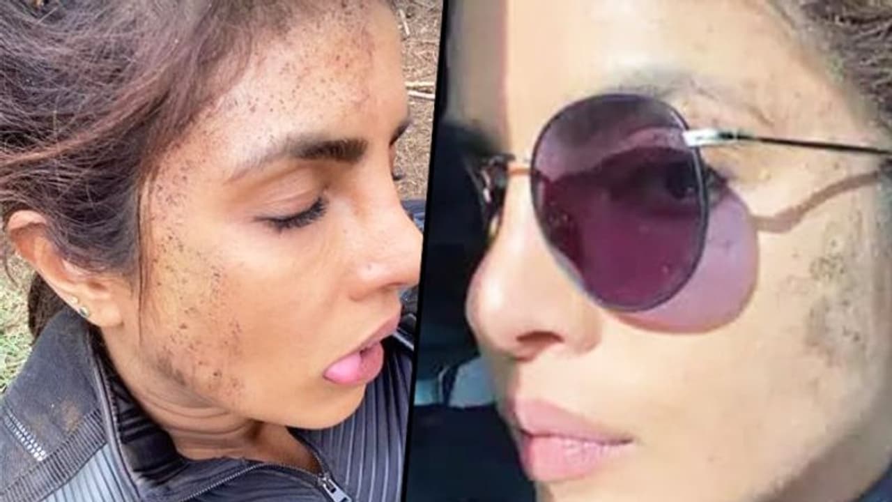 Why is Priyanka Chopra's face 'dirty'? Is actress shooting for an edgy role? Check out Why is Priyanka Chopra's face 'dirty'? Is actress shooting for an edgy role? Check out
