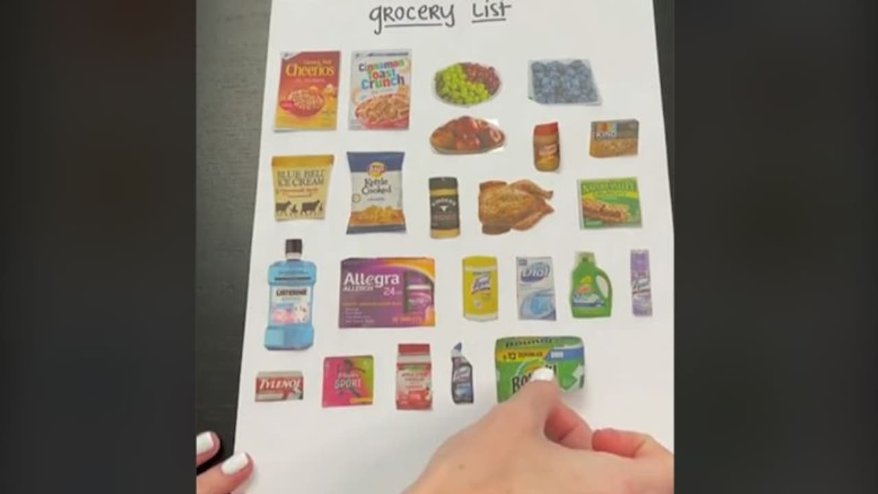 Woman making pictorial grocery list for husband goes viral; leaves netizens amazed