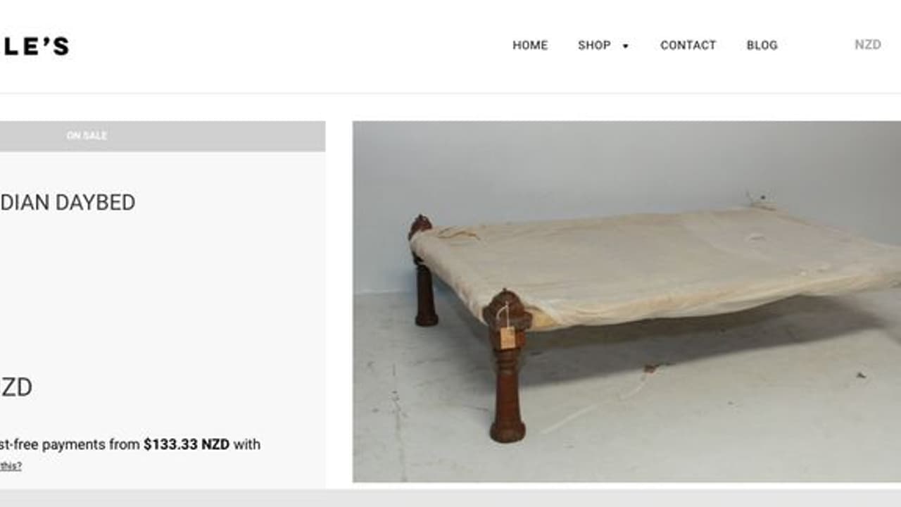 A 'charpai' for Rs 41,000? New Zealand website sells it as 'Vintage Indian daybed' A 'charpai' for Rs 41,000? New Zealand website sells it as 'Vintage Indian daybed'