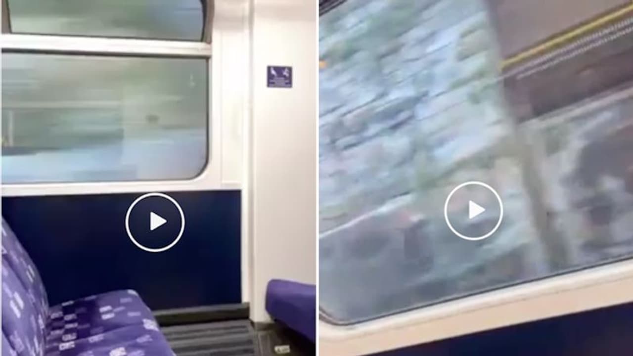 Train moving at different speeds at the same time confuses netizens; watch the video