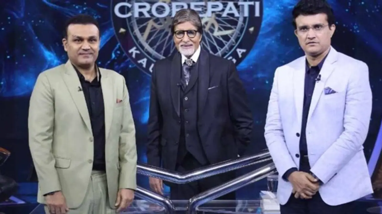 KBC তে ভারত পাক ম্য়াচ নিয়ে প্রশ্ন অমিতাভের, 'ছক্কা' হাঁকালেন সেওয়াগ, হেসে লুটোপুটি সৌরভ KBC তে ভারত পাক ম্য়াচ নিয়ে প্রশ্ন অমিতাভের, 'ছক্কা' হাঁকালেন সেওয়াগ, হেসে লুটোপুটি সৌরভ