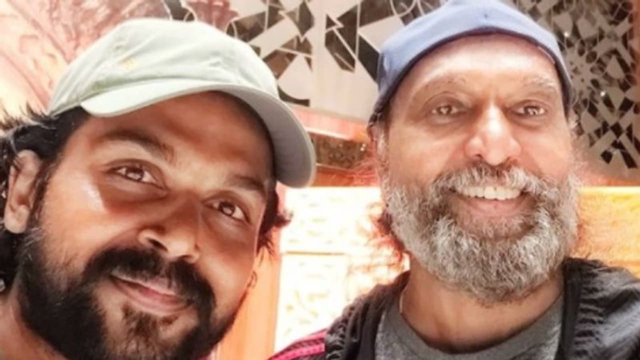 കാര്‍ത്തിക്കൊപ്പം ബാബു ആന്റണി, പൊന്നിയിൻ സെല്‍വനിന്റെ സെറ്റില്‍ നിന്നുള്ള ഫോട്ടോ പങ്കുവെച്ച് താരം