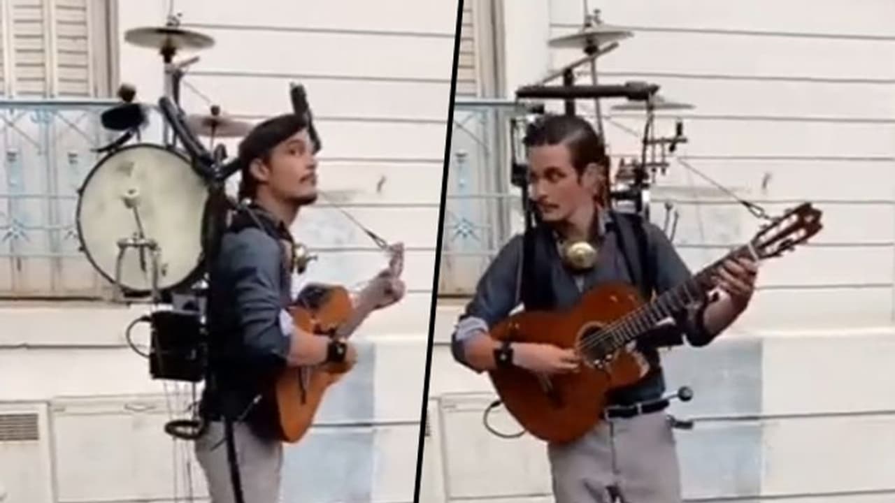 One man Orchestra From Argentina; Viral video stuns netizens One man Orchestra From Argentina; Viral video stuns netizens