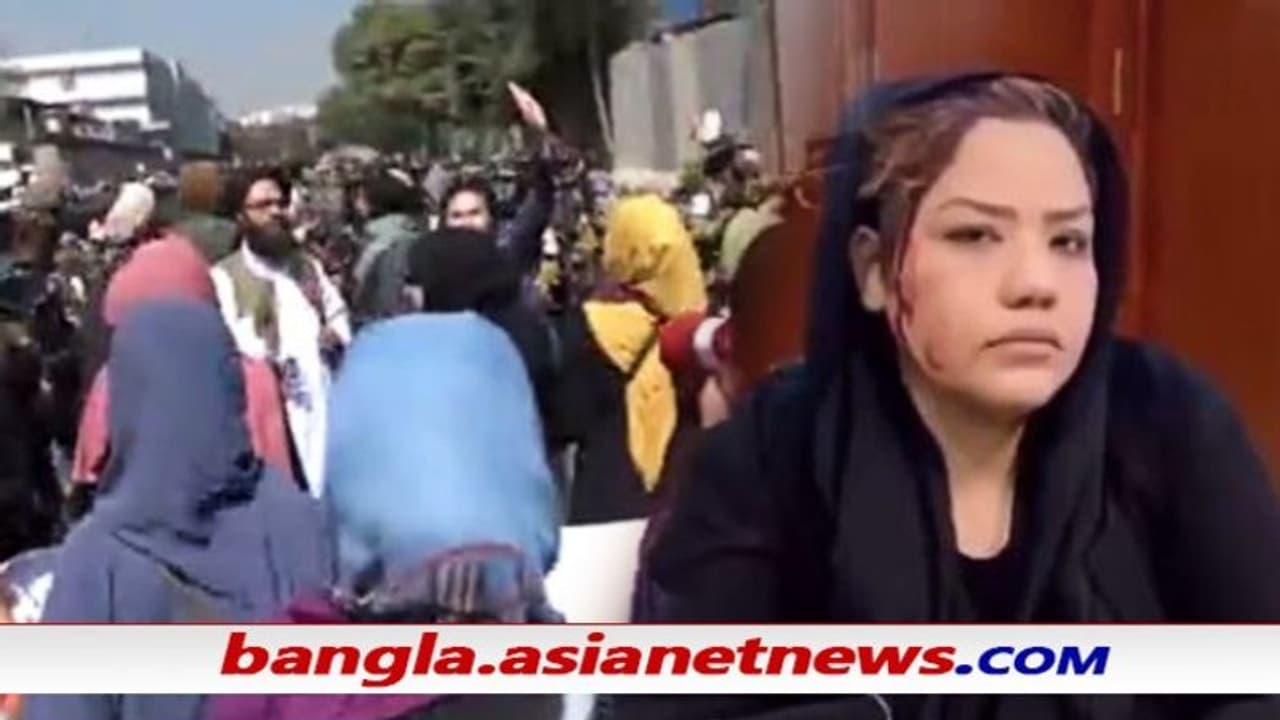 মাথায় আঘাত, মহিলা বিক্ষোভকারীর মেরে মুখ ফাটিয়ে দিল তালিবান বের হচ্ছে দাঁত নখ, দেখুন ভিডিও মাথায় আঘাত, মহিলা বিক্ষোভকারীর মেরে মুখ ফাটিয়ে দিল তালিবান বের হচ্ছে দাঁত নখ, দেখুন ভিডিও
