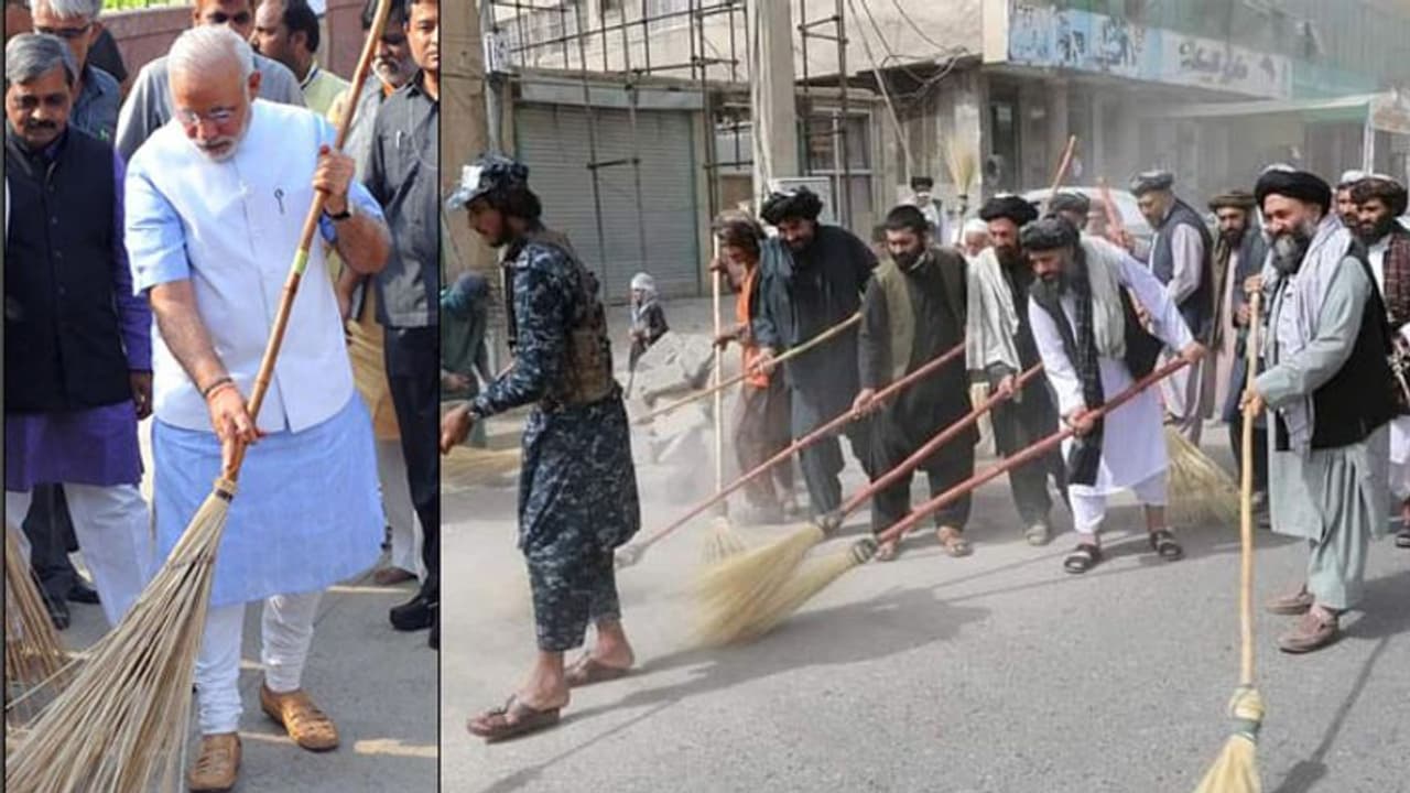 ಮೋದಿ ಶೈಲಿ ಅನುಸರಿಸಿದ ತಾಲಿಬಾನ್: ಸ್ವಚ್ಛ ಅಪ್ಘಾನಿಸ್ತಾನ ಮಿಷನ್‌ ಆರಂಭ!