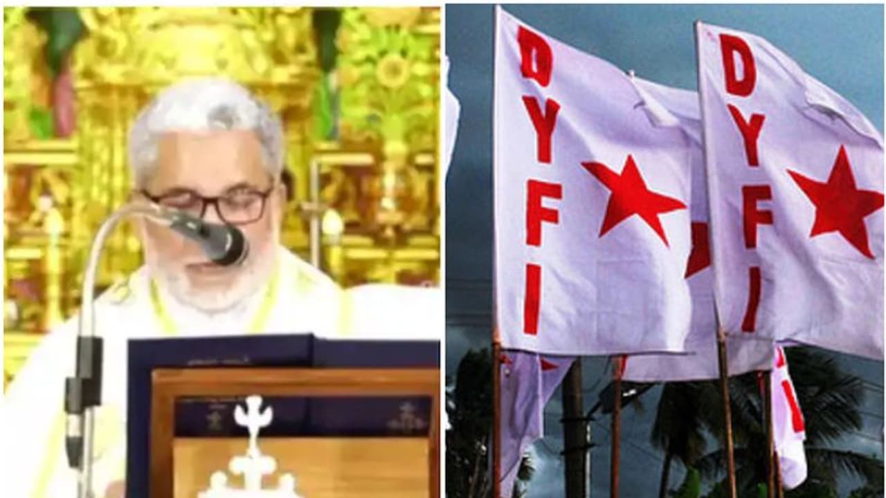 നാര്ക്കോട്ടിക്ക് ജിഹാദ്: പാലാ ബിഷപ്പിന്റെ പ്രസ്താവന കേരളത്തെ അപമാനിക്കുന്നതിന് തുല്യമെന്ന് ഡിവൈഎഫ്ഐ നാര്ക്കോട്ടിക്ക് ജിഹാദ്: പാലാ ബിഷപ്പിന്റെ പ്രസ്താവന കേരളത്തെ അപമാനിക്കുന്നതിന് തുല്യമെന്ന് ഡിവൈഎഫ്ഐ