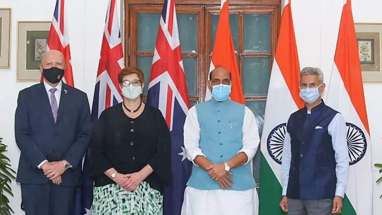 Afghanistan, terrorism dominate India Australia '2+2' dialogue Afghanistan, terrorism dominate India Australia '2+2' dialogue