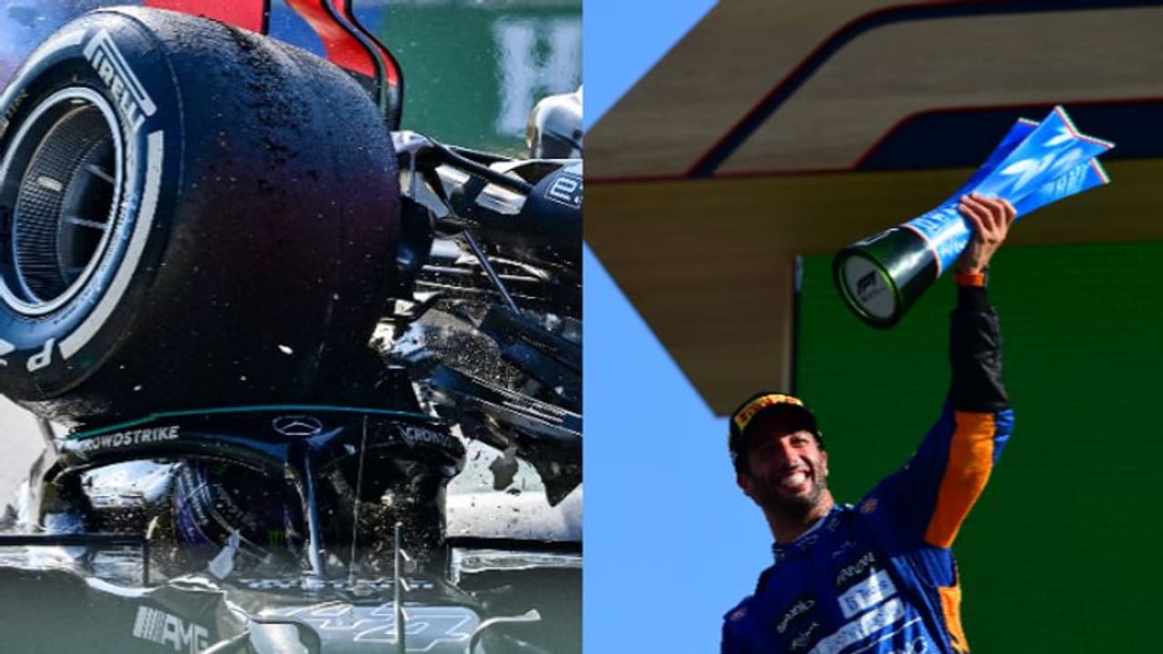 കൂട്ടിയിടിച്ച് ഹാമിൽട്ടണും വെഴ്സ്റ്റാപ്പനും; ഇറ്റാലിയന് ഗ്രാന്പ്രീയിൽ റിക്കാര്ഡോ ജേതാവ് കൂട്ടിയിടിച്ച് ഹാമിൽട്ടണും വെഴ്സ്റ്റാപ്പനും; ഇറ്റാലിയന് ഗ്രാന്പ്രീയിൽ റിക്കാര്ഡോ ജേതാവ്