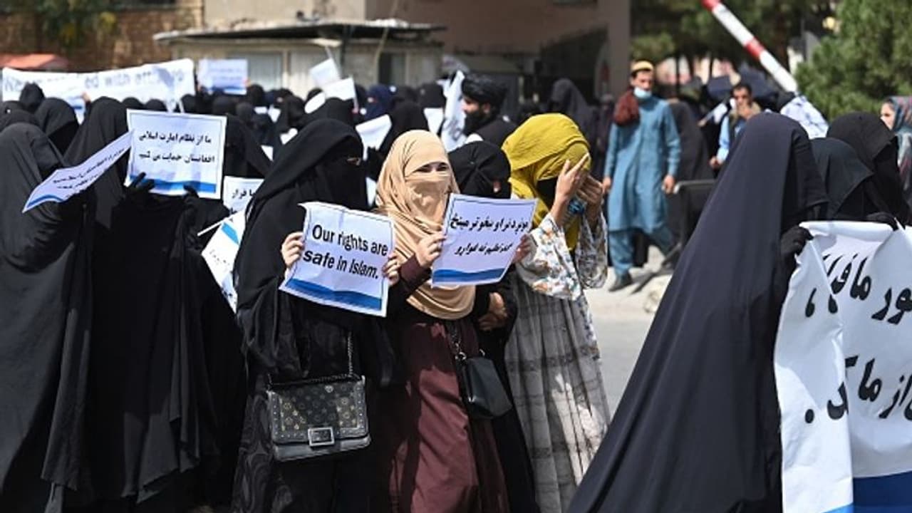 Afghan women demand political, social inclusion in Taliban government during protest in Kabul Afghan women demand political, social inclusion in Taliban government during protest in Kabul