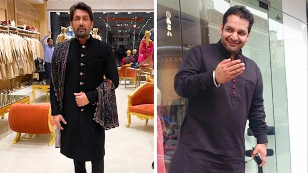 Celebrity fashion designer Vikram Saraf styles actor Shekhar Suman and family this festive season