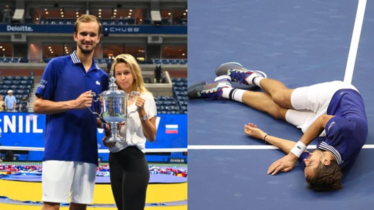 US Open ವಿವಾಹ ವಾರ್ಷಿಕೋತ್ಸವಕ್ಕೆ ಪತ್ನಿಗೆ ಟ್ರೋಫಿ ಗಿಫ್ಟ್ ನೀಡಿದ ಡೇನಿಲ್! US Open ವಿವಾಹ ವಾರ್ಷಿಕೋತ್ಸವಕ್ಕೆ ಪತ್ನಿಗೆ ಟ್ರೋಫಿ ಗಿಫ್ಟ್ ನೀಡಿದ ಡೇನಿಲ್!