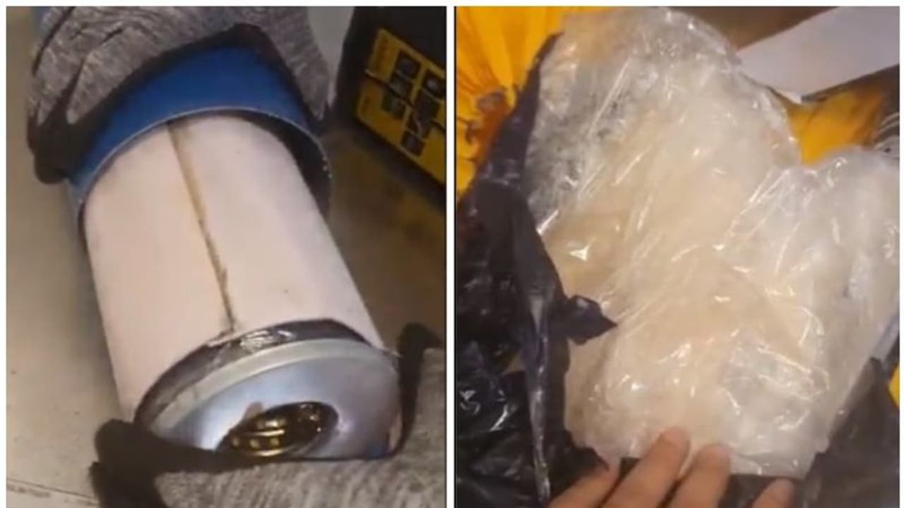 കാറിന്റെ സ്പെയര് പാര്ട്സില് ഒളിപ്പിച്ച് ലഹരിമരുന്ന് കടത്താന് ശ്രമം കാറിന്റെ സ്പെയര് പാര്ട്സില് ഒളിപ്പിച്ച് ലഹരിമരുന്ന് കടത്താന് ശ്രമം