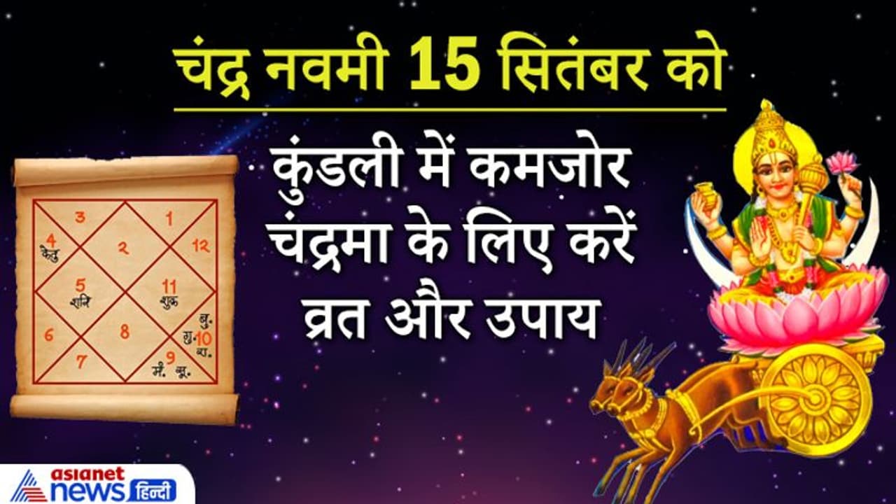Chandra Navami 15 सितंबर को: जिनकी कुंडली में कमजोर है चंद्रमा, वे व्रत रखें और ये उपाय करें Chandra Navami 15 सितंबर को: जिनकी कुंडली में कमजोर है चंद्रमा, वे व्रत रखें और ये उपाय करें
