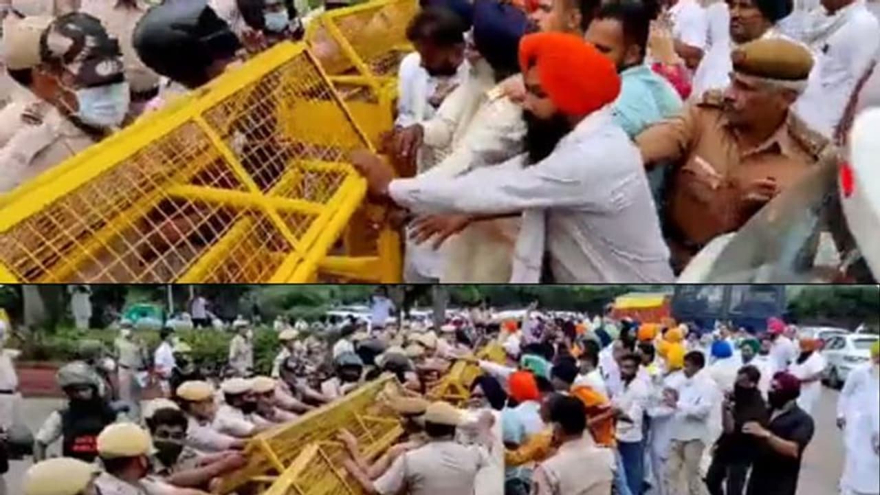 कृषि कानूनों को एक साल पूरे होने पर शिरोमिण अकाल दल के Black Friday प्रोटेस्ट मार्च को देखते हुए बॉर्डर सील