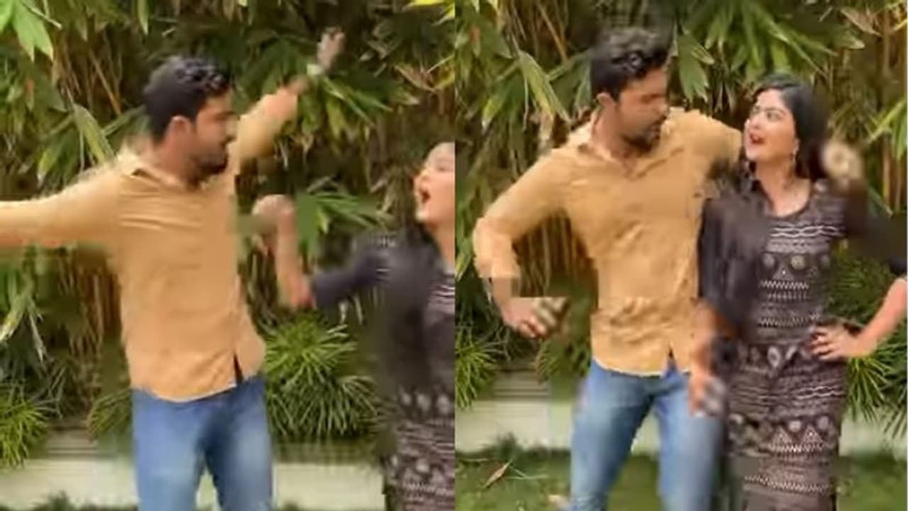 'പരം സുന്ദരി' ഗാനത്തിന് രസകരമായ ചുവടുകളുമായി 'കിരണും കല്യാണിയും'