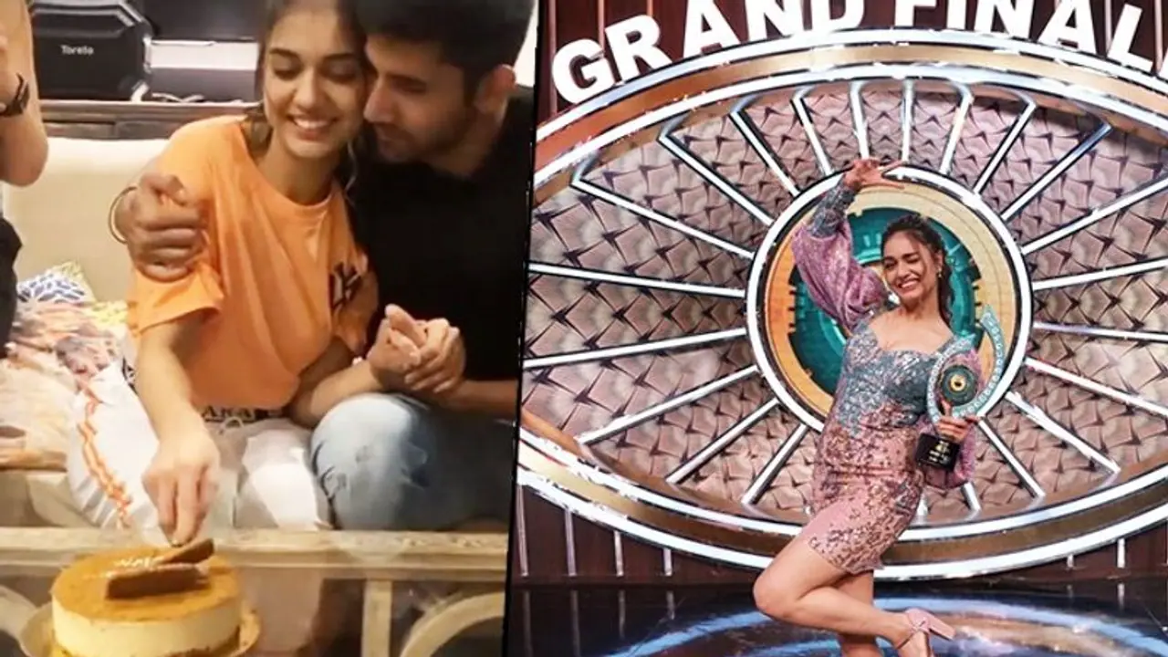 Bigg Boss OTT winner Divya Agarwal celebrates her win with boyfriend Varun Sood Bigg Boss OTT winner Divya Agarwal celebrates her win with boyfriend Varun Sood