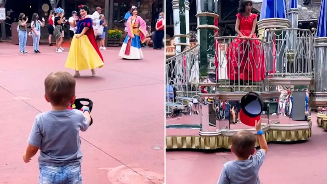 Little boy greeting Disney princesses will make your day; watch the video