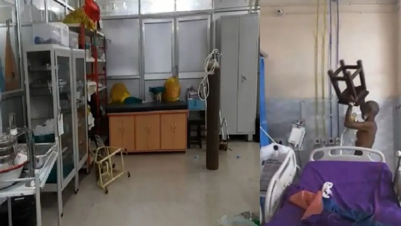 অদ্ভুত ঘটনা, প্রায় মরণাপন্ন রোগী তান্ডব চালাল হাসপাতালে,তছনছ দামী যন্ত্র, দেখুন ভিডিও অদ্ভুত ঘটনা, প্রায় মরণাপন্ন রোগী তান্ডব চালাল হাসপাতালে,তছনছ দামী যন্ত্র, দেখুন ভিডিও