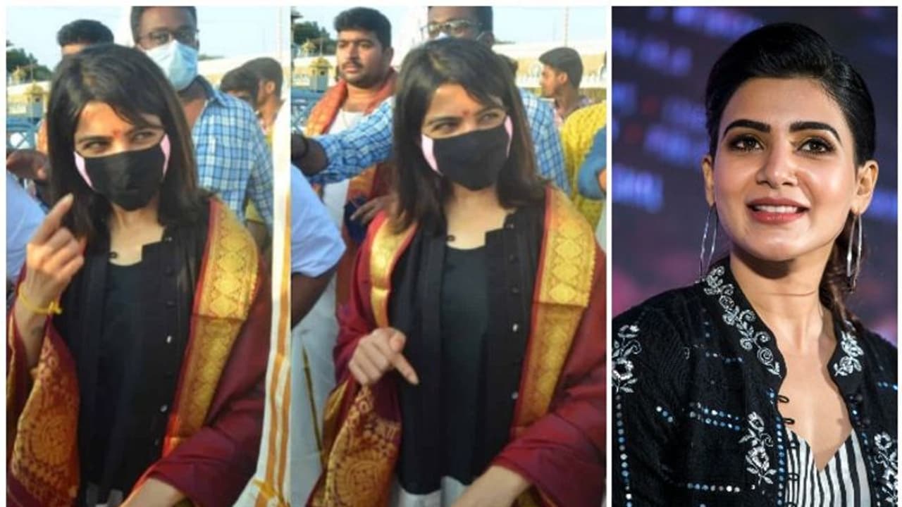 ക്ഷേത്രദര്‍ശനത്തിടെ 'വിവാഹ മോചന ചോദ്യം' ; കടുത്ത ഭാഷയില്‍ പ്രതികരിച്ച് സാമന്ത