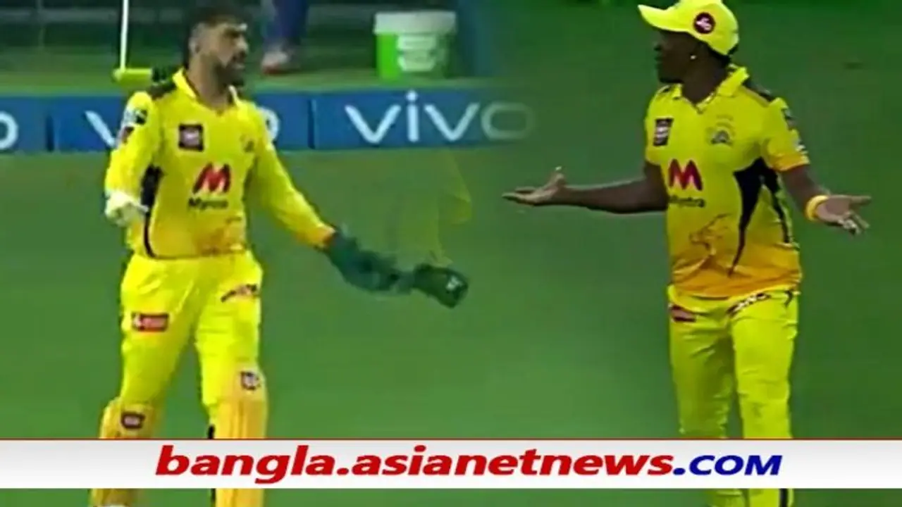 IPL 2021 জিতলেও মেজাজ হারালেন ক্যাপ্টেন কুল, ব্রাভোর সঙ্গে মাঠেই খটাখটি, ভাইরাল ভিডিও