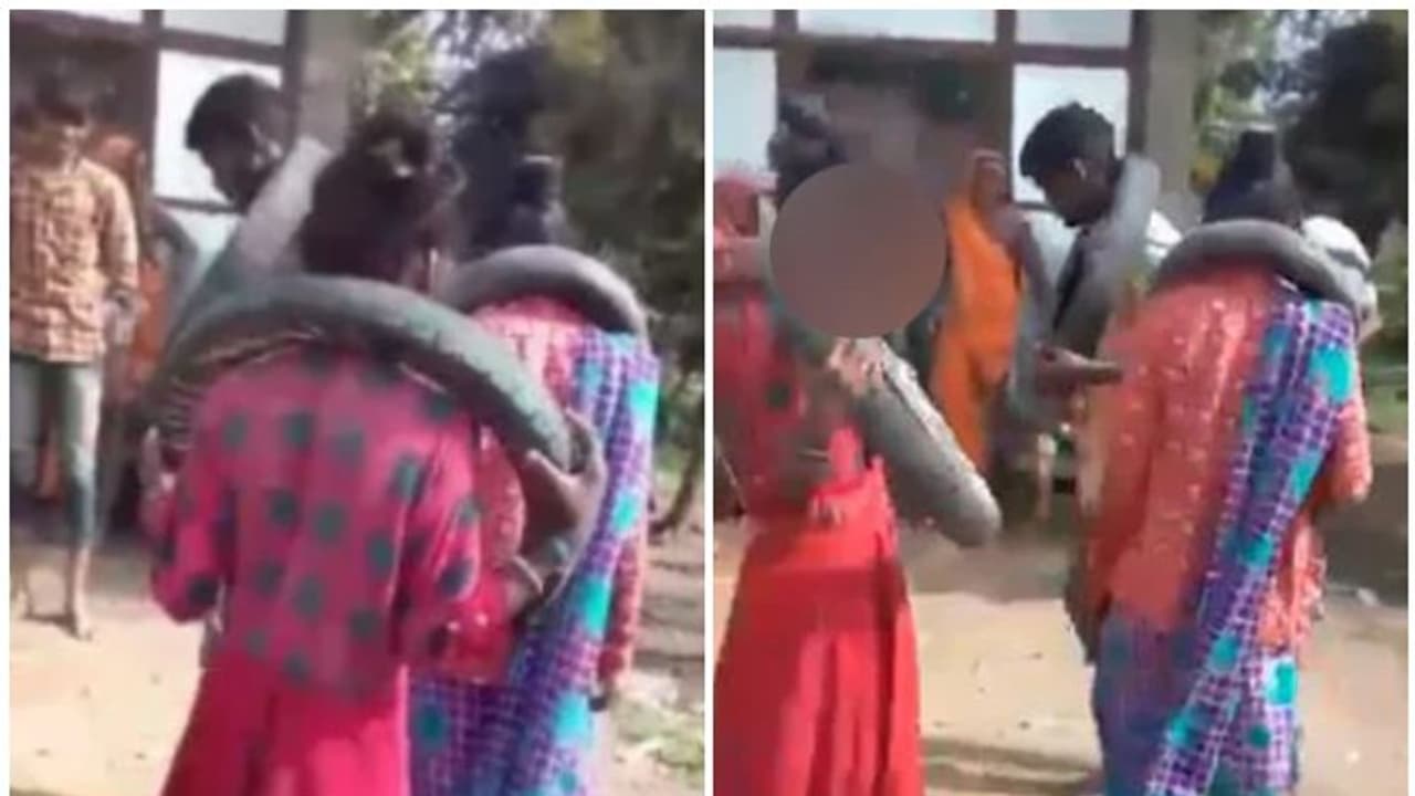 ഒളിച്ചോടിയ പ്രണയിതാക്കളുടെ കഴുത്തില്‍ ടയര്‍ തൂക്കി നൃത്തം ചെയ്യിച്ച് ആൾക്കൂട്ട പീഡനം