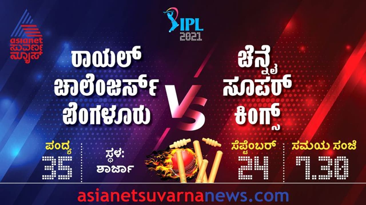 IPL 2021 RCB vs CSK ಧೋನಿ ಪಡೆಗಿಂದು ವಿರಾಟ್ ಕೊಹ್ಲಿ ಚಾಲೆಂಜ್..! IPL 2021 RCB vs CSK ಧೋನಿ ಪಡೆಗಿಂದು ವಿರಾಟ್ ಕೊಹ್ಲಿ ಚಾಲೆಂಜ್..!