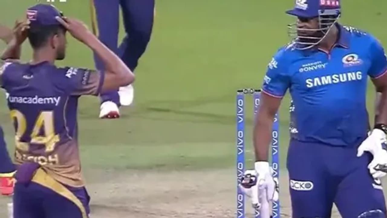 IPL 2021, KKR vs MI পোলার্ডকে কিনা ভয় দেখালেন প্রসিদ্ধ, ক্যারিবিয়ান দৈত্যের জবাব ভাইরাল, দেখুন