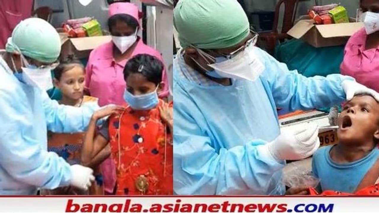 পুজোর আগে এক অন্য পুজোয় সকলের অজয় ডাক্তার, যেখানে মিলল কোভিড টেস্ট থেকে নতুন জামা পুজোর ভোগ পুজোর আগে এক অন্য পুজোয় সকলের অজয় ডাক্তার, যেখানে মিলল কোভিড টেস্ট থেকে নতুন জামা পুজোর ভোগ