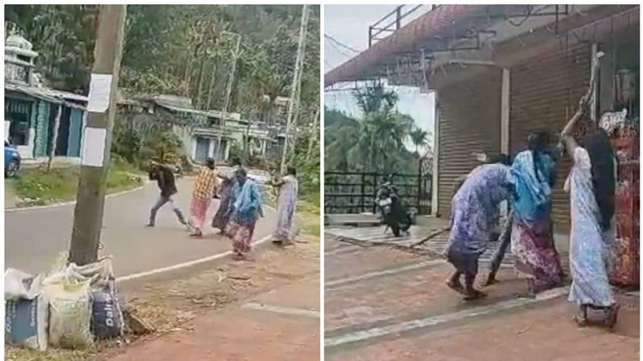 ഇടുക്കിയിൽ യുവാവിനെ വളഞ്ഞിട്ട് മര്ദ്ദിച്ച് നാല് സഹോദരിമാർ; ദൃശ്യങ്ങള് പുറത്ത് ഇടുക്കിയിൽ യുവാവിനെ വളഞ്ഞിട്ട് മര്ദ്ദിച്ച് നാല് സഹോദരിമാർ; ദൃശ്യങ്ങള് പുറത്ത്