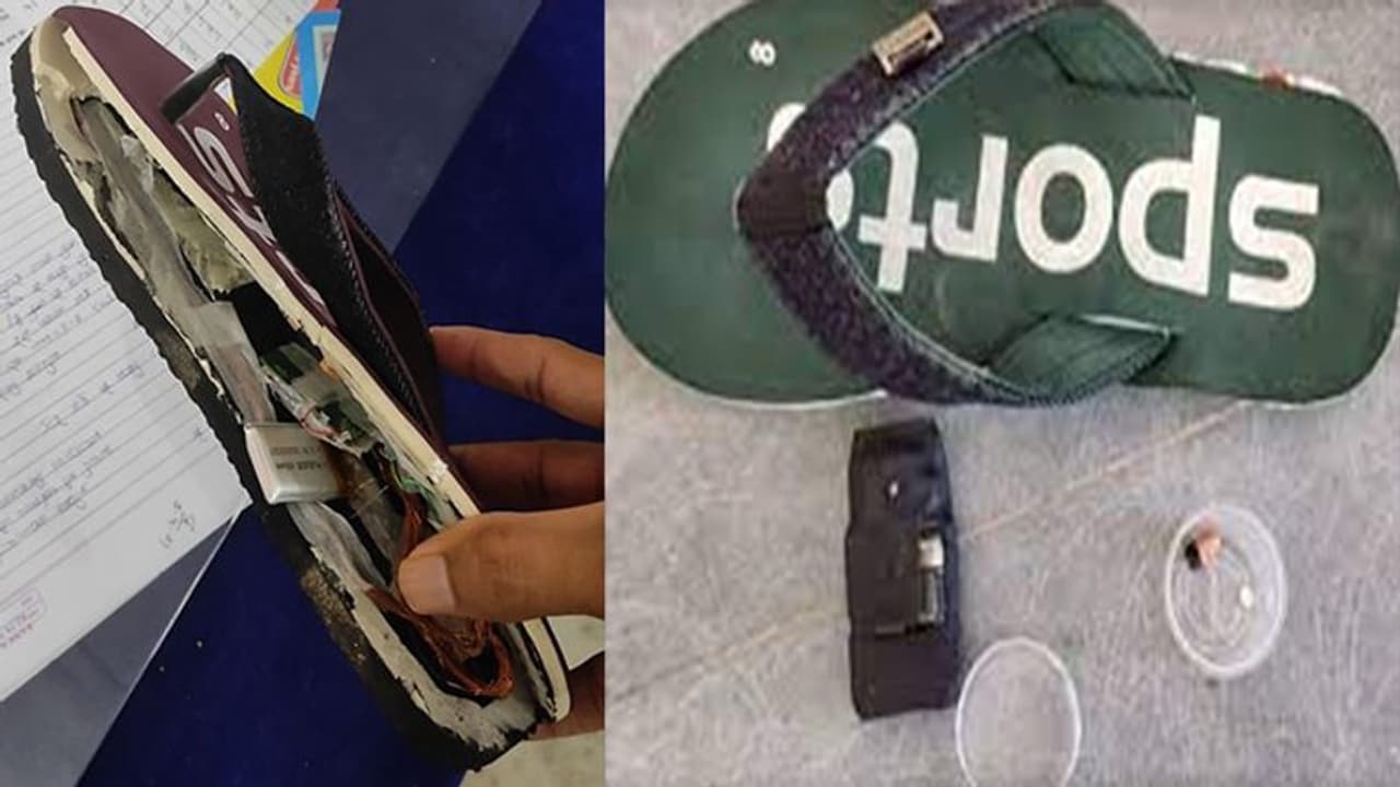 Bluetooth Chappals : చెప్పుల్లో బ్లూటూత్ తో మాస్ కాపీయింగ్.. టీచర్ ప్రవేశ పరీక్షల్లో బయటపడ్డ రాకెట్...