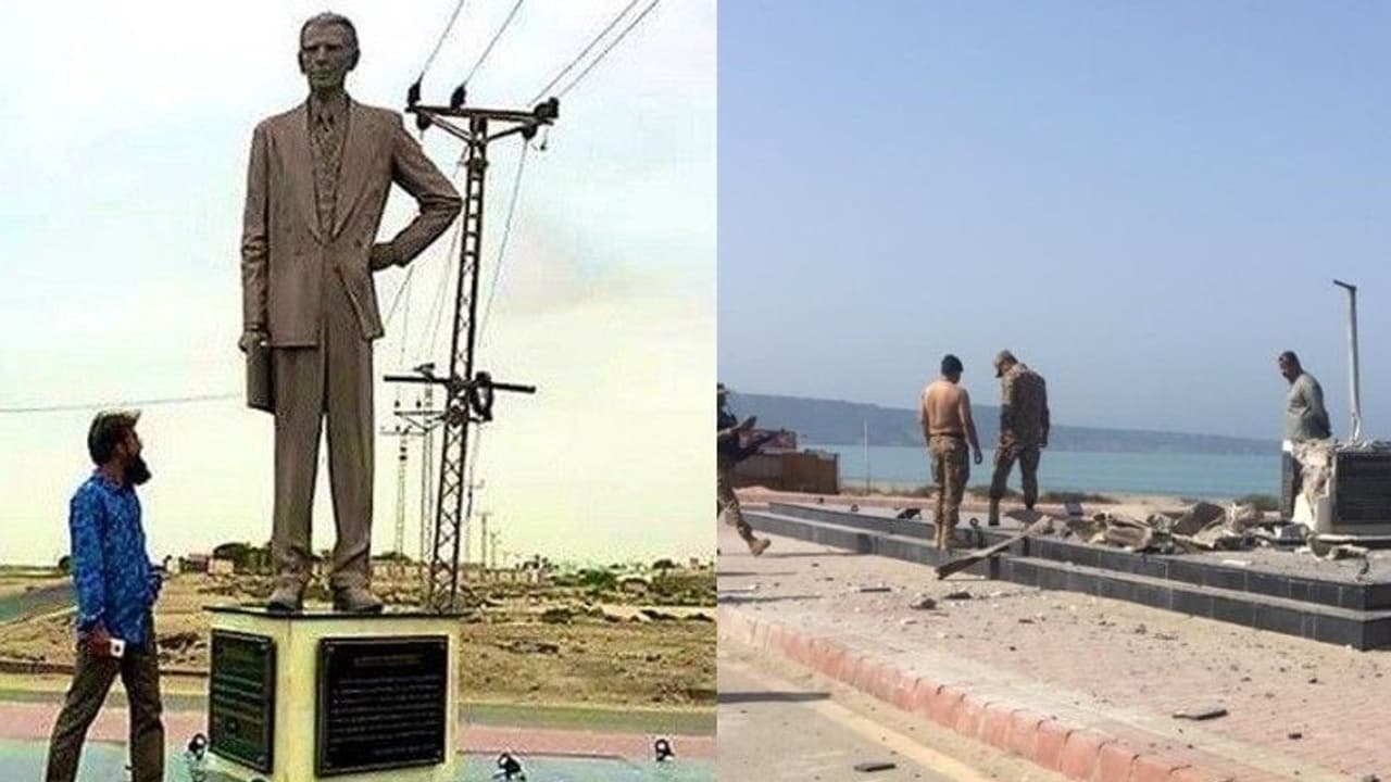 പാക്കിസ്താനില് ജിന്നയുടെ പ്രതിമ ബോംബു വെച്ചു തകര്ത്തു പാക്കിസ്താനില് ജിന്നയുടെ പ്രതിമ ബോംബു വെച്ചു തകര്ത്തു