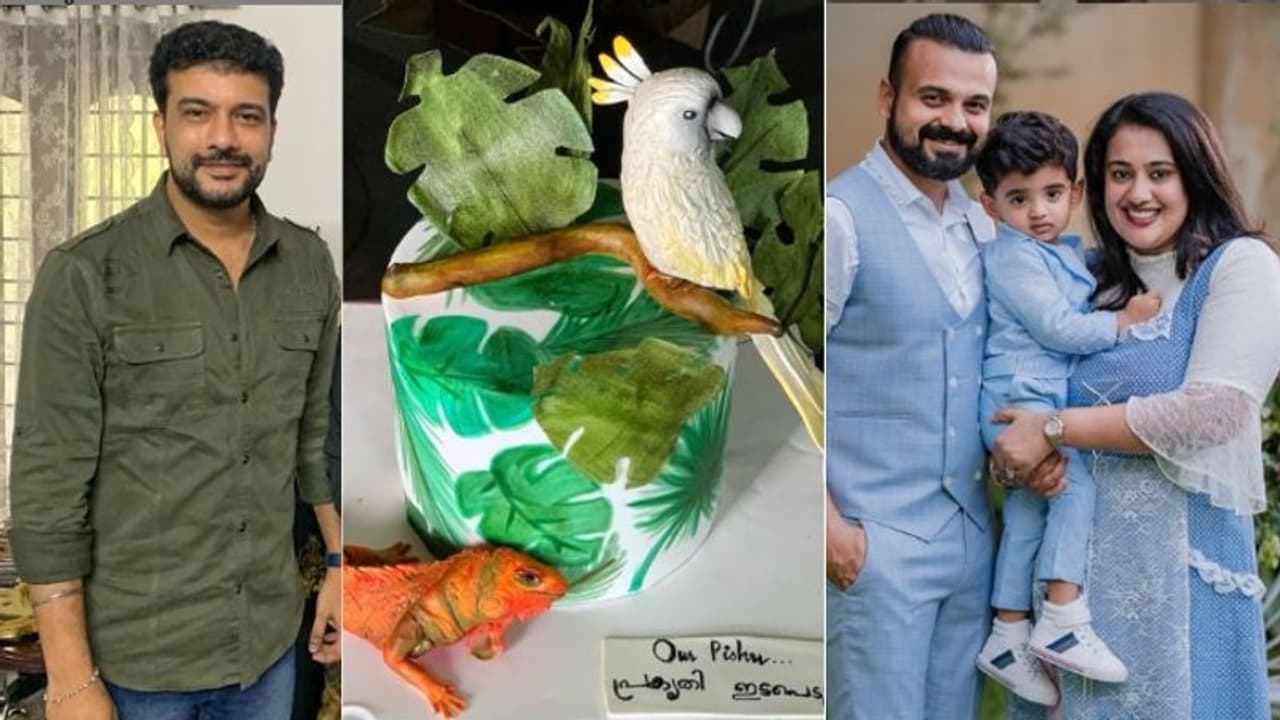 'പ്രകൃതി ഇടപ്പെട്ടൊരു' കേക്കുമായി ചാക്കോച്ചനും ഭാര്യയും; കഴിക്കാൻ തോന്നുന്നില്ലെന്ന് പിഷാരടി
