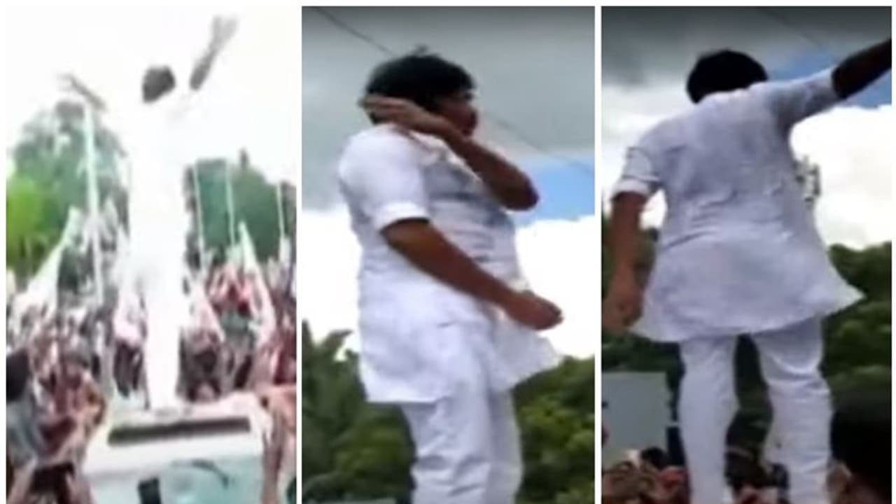 కారుపైకి ఎక్కి పోలీసులకు పవన్ వార్నింగ్.. శ్రమదానం కార్యక్రమంలో హైడ్రామా కారుపైకి ఎక్కి పోలీసులకు పవన్ వార్నింగ్.. శ్రమదానం కార్యక్రమంలో హైడ్రామా