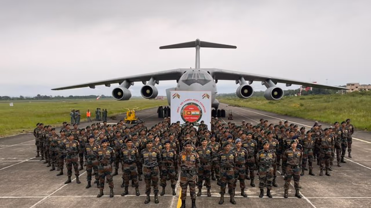 Indian contingent leaves for Sri Lanka for joint military exercise Indian contingent leaves for Sri Lanka for joint military exercise