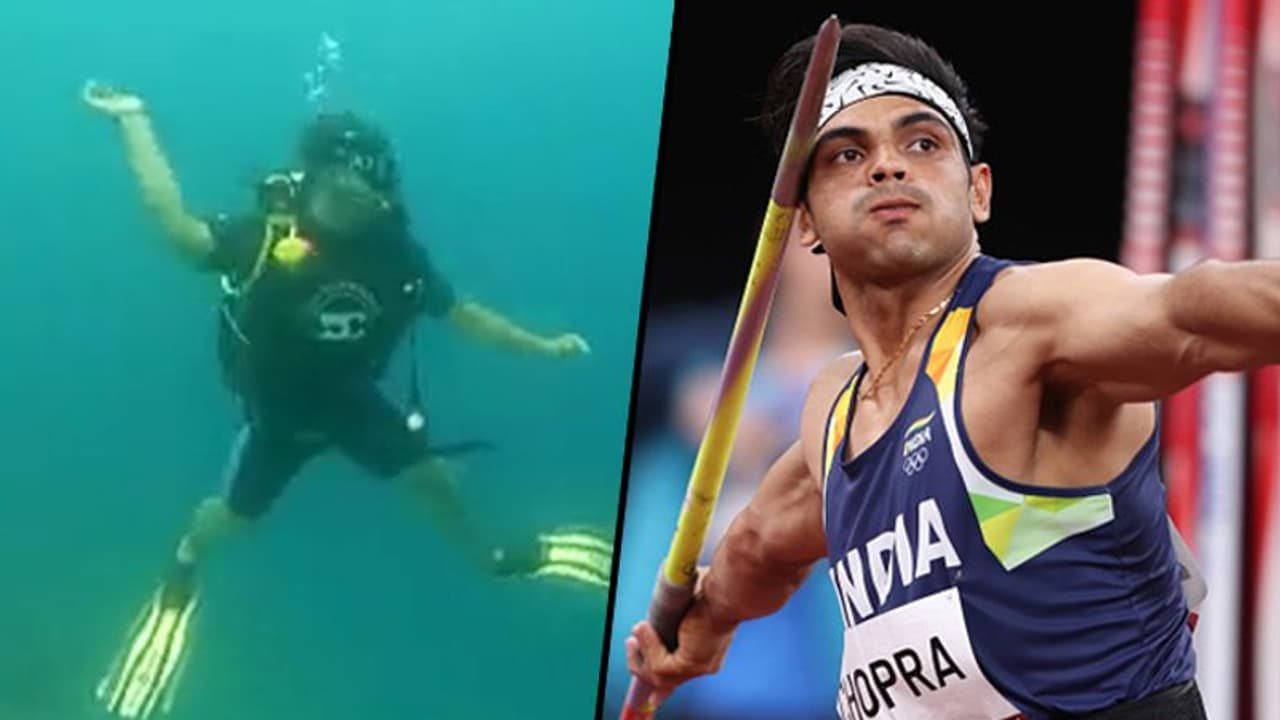 Neeraj Chopra enacts javelin throw underwater; video amazed netizens