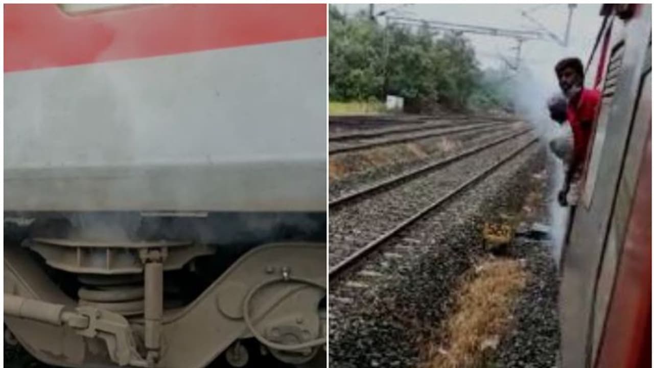 ബ്രേക്കിലുണ്ടായ തകരാര്: നേമത്ത് വച്ച് ഐലന്റ് എക്സ്പ്രസിന്റെ ബോഗിയുടെ താഴെ നിന്ന് തീയും പുകയും ഉയര്ന്നു ബ്രേക്കിലുണ്ടായ തകരാര്: നേമത്ത് വച്ച് ഐലന്റ് എക്സ്പ്രസിന്റെ ബോഗിയുടെ താഴെ നിന്ന് തീയും പുകയും ഉയര്ന്നു