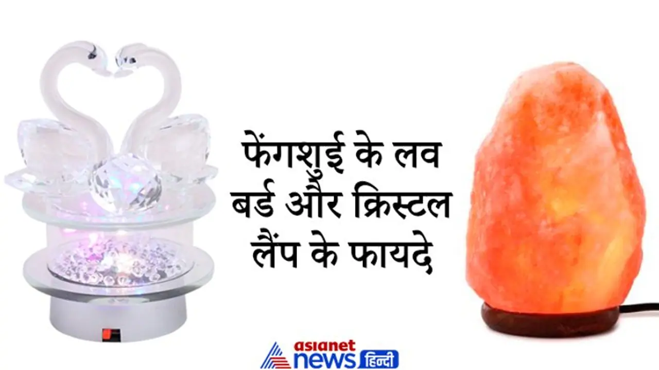 घर में रखें फेंगशुई के लव बर्ड और क्रिस्टल लैंप, बढ़ने लगेगी घर की पॉजिटिविटी