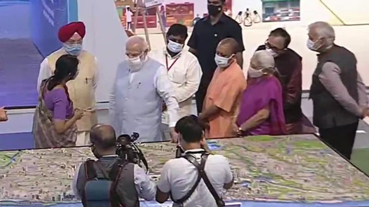 PM Modi visits Azadi@75 expo, reviews Ayodhya masterplan, inaugurates various events PM Modi visits Azadi@75 expo, reviews Ayodhya masterplan, inaugurates various events